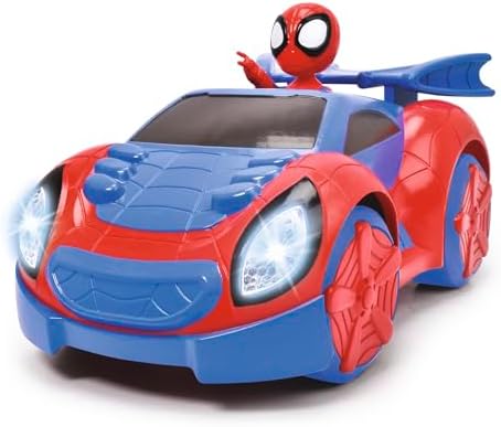 Jada- Radiocomando Spidey Web Crawler, 20323000, cm 17, scala 1:24, 1 canale, +3 anni