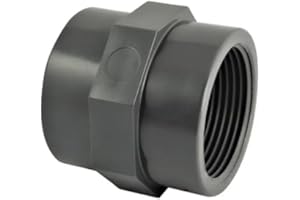 Codital Manchon PVC Pression à Visser FF 1" de Raccord PVC Pression