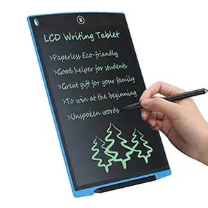 LCD Writing Tablet 8.5 Inch Electronic Drawing Board Digital Doodle Pad with Erase Button, Back to School Gift for Students Kids Boys Present for Friends Birthday Office Speech Difficulties Use (Blue)