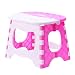 Produktbild VORCOOL Kunststoff klappbar Schritt Hocker tragbar Schritt Hocker für Kinder Home Bad Garten Küche Wohnzimmer (Pink)