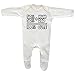 Baby Girl's 50% Mum 50% Dad Funny Rompersuit 0-3M White