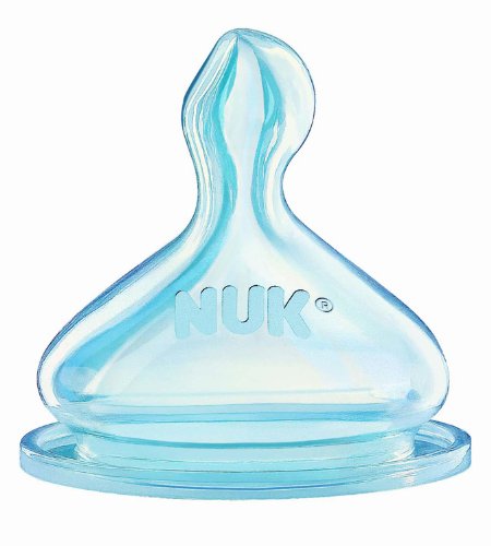 Preisvergleich Produktbild NUK Weithals-Flaschensauger L - Silikon - 6-18 Monate