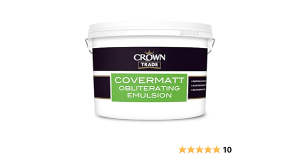 Crown Trade 10 Litre Covermatt Magnolia Amazon Co Uk Diy Tools