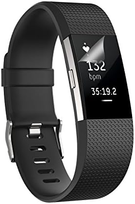 Fitbit Charge 2 Screen Protector (1-Pack), HD Anti-Bubble Film, Anti-Fingerprint &amp; Anti-Scratch Clear Screen Protector for Fitbit Charge 2