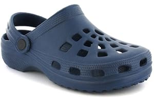 Wynsors Pop Blue Boys Sandals & Sliders - Boys Clogs Made from Moulded EVA with Moveable Back Strap. Stylish & Comfortable Kids Clogs for Casual Wear