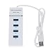 Cables Kart High Quality 4 Ports USB 3.0 SuperSpeed Hub Portable for Laptop/Notebook/PC - 2 Year Warranty (White) RS.449.00
