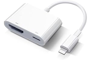 MGI Distribution Lightning Digital AV Adapter Compatible with iPhone iPad HDMI Adapter to TV, 1080P, Sync Screen TV/HDTV/Monitor/Projector, Compatible with iPhone iPad iPod
