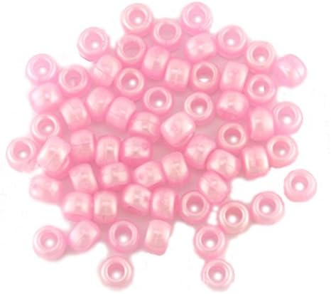 Pearl Pony Bead Lt. Pink Qty 1000