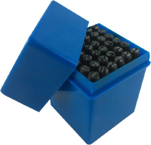 Schlagbuchstaben Schlagzahlen 36tlg. Set Schlagbuchstabensatz Schlagzahlensatz 6mm , iapyx® - 3