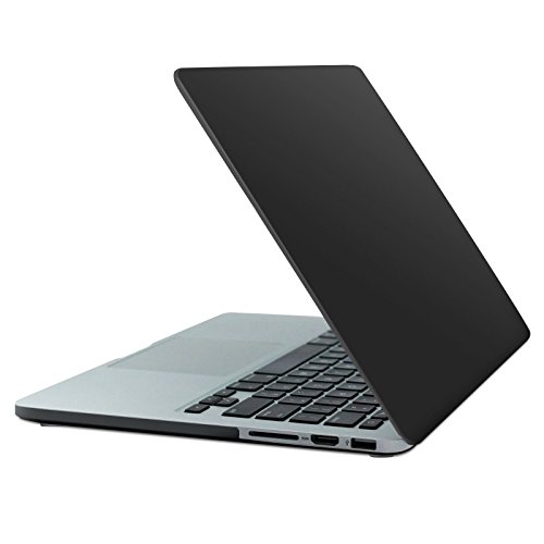 eFabrik Schutzhülle für Apple MacBook Pro Retina Display 33,78 cm (13.3 Zoll) Notebook (für Modell 2015) Case 2-Part Click System Laptop Hart-Plastik Schalen ( Polykarbonat ) mit gummierter Oberfläche in matt Schwarz - 3