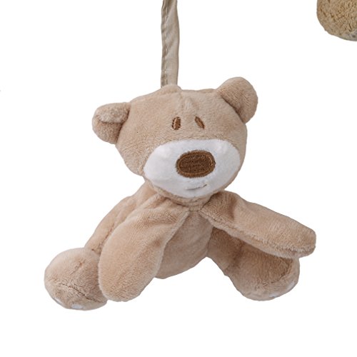 VWH Weiches Reizendes Musical Rattle Spielzeug Bär Kaninchen-Plüsch-Spielzeug für Kleinkind Spaziergänger Kinderwagen Feldbett Bett hängend - 5