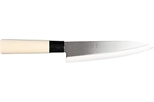 JAPANBARGAIN Seki Riu SR900 Gyuto Couteau Japonais Acier/Bois Beige/Inox 31 x 3,5 x 2,3 cm