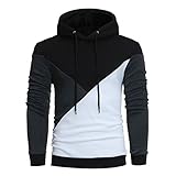 Dorical Herren Herbst Winter Hoodie Pulli Pullover Hoody Kapuzenpullover Sweatshirt Kaputze Sweatjacke Hemd mit Tunnelzug Pullover Hochwertige Kleidung für Männer Sale(Schwarz,XXX-Large)