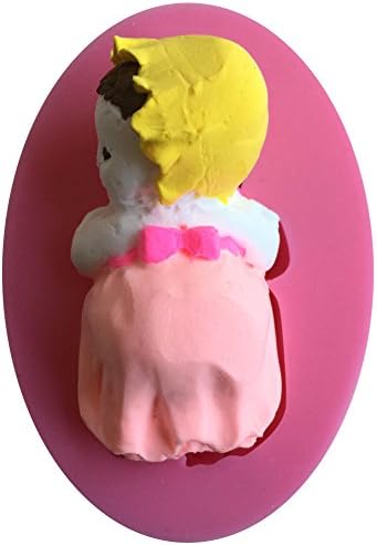 Karen Christmas Baking 3D Sleeping Baby Girl Design Silicone Fondant Cake Mould For Cake Cupcake Decorating Tools