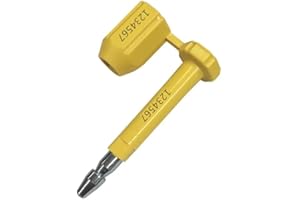 JW PRODUCTS 50 x Bolt High Security Seals, Cargo and Container - Numbered Bolts (Yellow, 50)