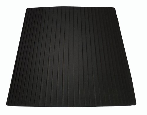Oaks Lighting Lampenschirm mit Bleistiftfalten, konisch, 40,6 cm, Schwarz
