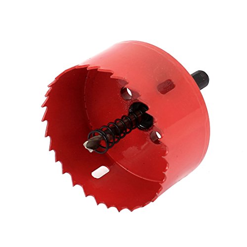 Holz Eisen 75 mm Dia verzahnt Bi Metall Lochsäge Cutter Bohrer Bit rot