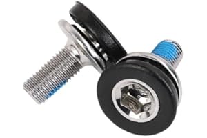 TERCHPILET 2 viti di fissaggio esagonali per pedivella da 8 mm, con tappi, viti senza cappuccio per movimento centrale per mountain bike e bici da strada, compatibili con FSA, Suntour, Prowheel e molto altro