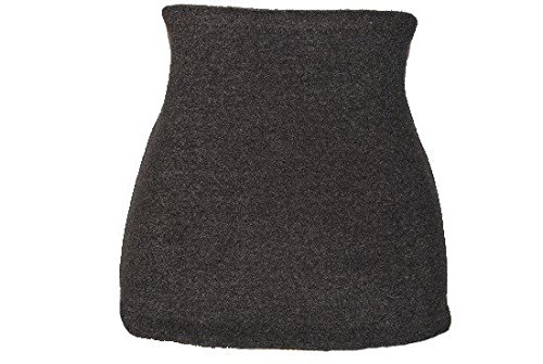 Preisvergleich Produktbild Nierenwärmer uni grau hellgrau dunkelgrau Bauchwärmer Fleece Frottee Nierengurt Leibwärmer Männer Frau Kinder Sport Baby Größe Gr. S