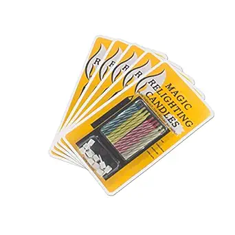 Birthday Party Magic Relighting Candles (Includes 5 Packets of 10 Candles Each)