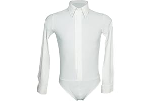 Ready4Dance Chemise de danse standard pour homme - Blanc - L