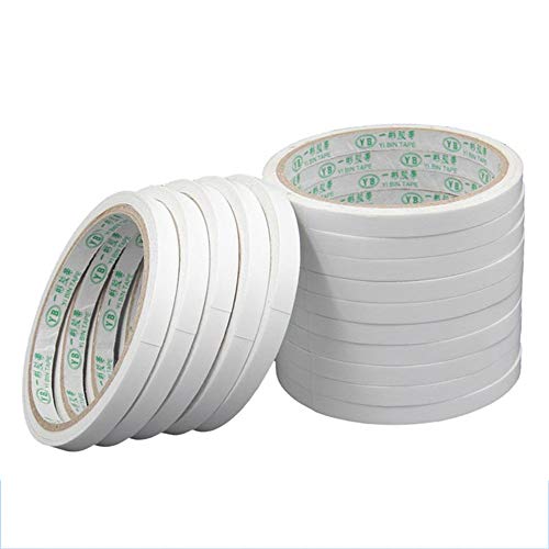 Preisvergleich Produktbild Doppelseitiges Klebeband 10 Rollen doppelseitiges Klebeband für starken Klebeband für Büro DIY-Prozess Für Bastelklassen Büro DIY Verwendung (Größe : 2.0cm*50m)