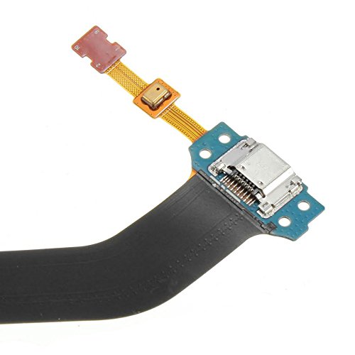 Dock Connector Ladebuchse Lade Port Mikro USB für Samsung Galaxy Tab 4 10.1 inch T530 T531 T535 inkl Flexkabel Mikrofon und Home Button Schluss vorinstalliert inkl. 2 x Schraubenzieher und Plectrum für einfachen Einbau MMOBIEL - 8