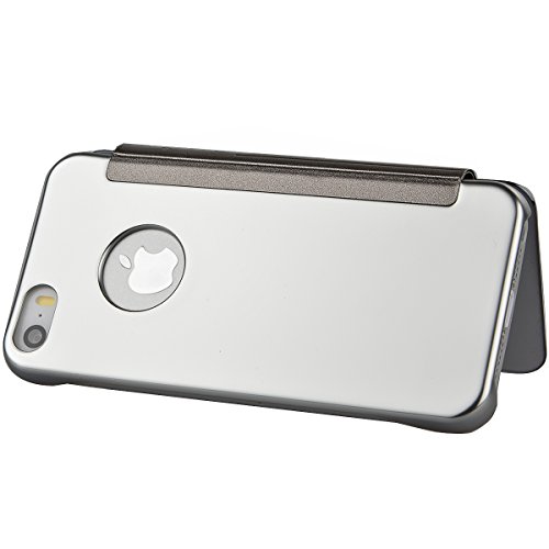 WeLoveCase Funda Tapa iPhone SE Espejo Carcasas iPhone 5S R gido Fundas Moviles PC Dura Cubierta Protecci n Flip Cover Folio Case Resistente Piel Funda de Cuero para Apple iPhone 5 5S SE Plata reviews WeLoveCase Funda Tapa iPhone SE Espejo Carcasas iPhone 5S R gido Fundas Moviles PC Dura Cubierta Protecci n Flip Cover Folio Case Resistente Piel Funda de Cuero para Apple iPhone 5 5S SE Plata