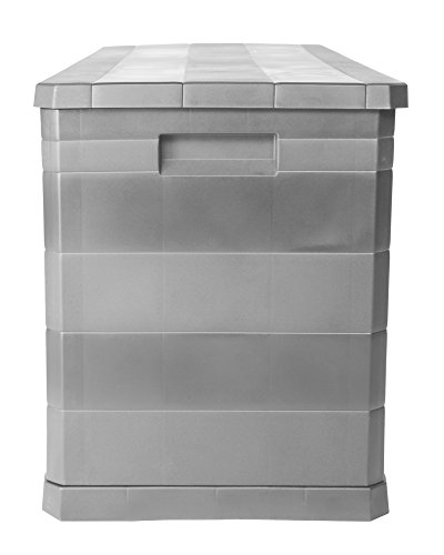 Kissenbox Auflagenbox Gartentruhe Terrassenbox Elegance warmgrau abschließbar - 3