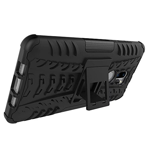 Xiaomi Mi5S Plus Funda   Heavy Duty  H  brida Rugged Armor Case Choque Absorci  n Protecci  n Dual Layer Bumper Carcasa con pata de Cabra para Xiaomi Mi5S Plus Negro