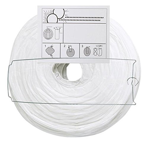 Yahee 10 Stück Papierlaterne Hängedekoration Lampenschirm Dekoration L/M/S (M_ca. 25 cm) - 4