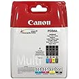 5x Eurotone Cartuccia Per Canon MG5655 Sostituisce PGI-550 CLI-551 - Foto 12