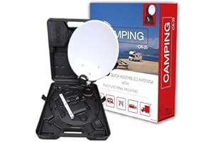 Megasat Kit parabole portable + mesureur de terrain SAT Finder, Pour camping-car, caravane