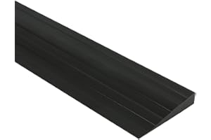 IGTOPS Rampa de umbral de puerta de silicona, 5 x 1 x 100 cm, color negro (silicona PVC)