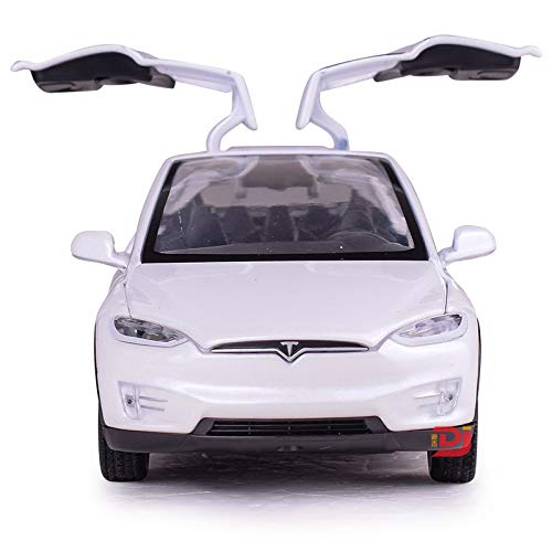 Preisvergleich Produktbild QAQW Tesla Modelx90 Sound Und Licht Zurückziehen Legierung Automodell Kinder Spielzeug Automodell Ornamente