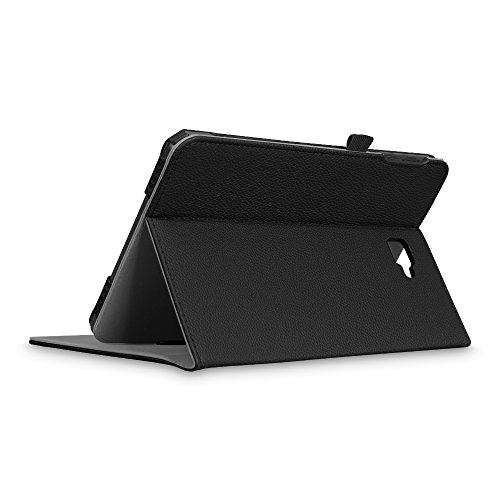 Fintie Samsung Galaxy Tab A 10.1 Hülle – [Eckenschutz] Multi-Winkel Betrachtung Folio Stand Schutzhülle Cover Case Tasche mit Dokumentschlitze, Standfunktion, Auto Wake / Sleep für Samsung Galaxy Tab A 10,1 Zoll T580N / T585N Tablet (2016 Version), Schwarz - 8