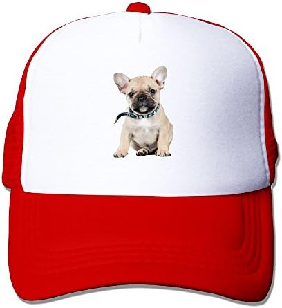 French Bulldog Snapback Hats Mesh Designer Caps Cool One Size Red