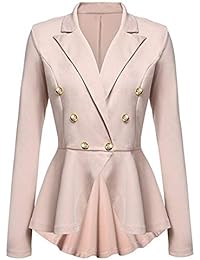 Amazon.co.uk: Plus size ladies cotton blazers - Jackets ...