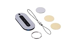 MYNT Smart Tracker et télécommande – Fixation avec coque en acier inoxydable : Clés, Portefeuille, pet Alarme de séparation,, Article Key Finder Finder, Téléphone portable Finder, Mac Fancy A Snuggle Clicker, Selfie télécommande