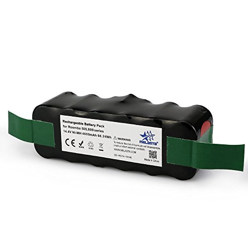 Melasta Aktualisiert Kapazität 4.6Ah 14,4 V NIMH Vakuum batterie akku für iRobot Roomba R3 500 600 700 800 serie 510 530 531 532 620 650 770 870 880 - 6