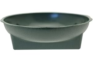 APAC Green Round Florist Plastic Dish Bowl with a Square Base x 20