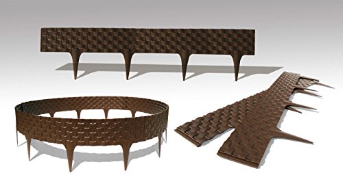 Premium Beeteinfassung Beetumrandung Rasenkante 3,20m (Braun)