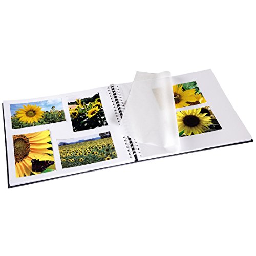 Hama Fotoalbum Fine Art, 50 weiße Seiten (25 Blatt), Spiralalbum 36 x 32cm, mit Ausschnitt für Bildeinschub, hellgrau - 4