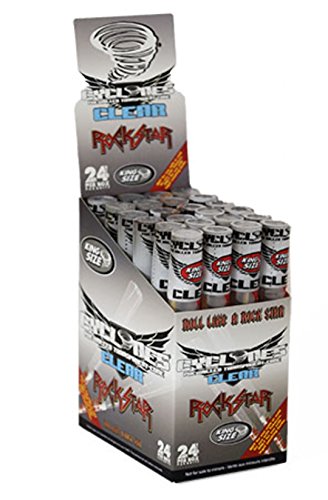 Nuevo 24 x CYCLONES claro PRE laminado transparente conos de tamaño King "Rock Star" - se venden por Trendz