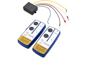 Sunydog - Mando a distancia inalámbrico de 12 V, 2 Pezzo, kit teledirigido universal de cabrestante de consola inalámbrica 12 V, 50 pies, para Jeep ATV SUV