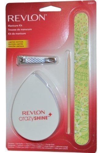 Revlon Manicure Kit Nail Clipper/ Shaper/ Buffer & Orange Stick
