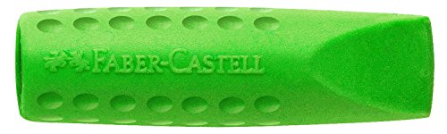 Faber-Castell 580266 – Grip 2001 Set, 3 Bleistifte, inklusive Eraser Cap, hellgrün - 2