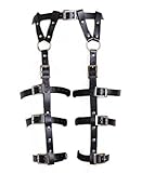 LVYI Women's Gothic Leg Harness Bondage Faux Leather Leg Wrap Wear Roleplay (0222)(Size: One Size)