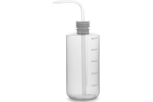 Labasics 1 Paquet 500 ml Flacons de Lavage en Plastique à Squeeze avec LDPE Ouverture Etroite, Bouteille D'arrosage à Presser Squeeze Wash Bottle