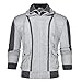 Produktbild LIMITA Lässige Langarm-Strickjacken für Herren Gefälschtes zweiteiliges Sweatshirt mit Reißverschluss Oberteile Bluse Herren Patchwork Kapuzenjacke